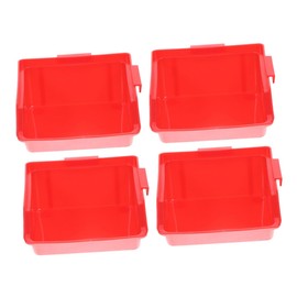 DOITOOL 4pcs Stackable Parts Organizer Bins for Garage and Workshop Storage Multi-functional Tool Accessories Storage Removable Dustbin Material