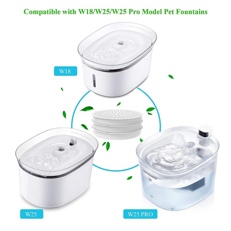 honeyguaridan Updated Carbon Filter for Drinking Fountain, Pet Water Fountain