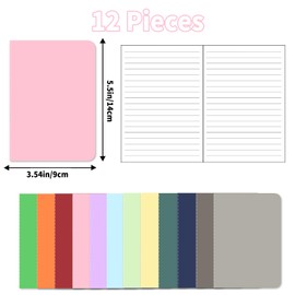 BCENG 12 Stück A6 Notizbuch mit 30 Seiten 12 Farben Notizbücher Tragbares Schulhefte Notizblock Mini Notizbücher Klein Notizheft mit Softcover für Journal Notizen Skizzieren Malen Schreiben