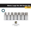 Titan 16157 Metric Large Hex Bit Socket Set, 7 Piece
