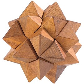 Playtastic Game: Wooden Patience Game – The Dazzling Hedgehog (3D Puzzle, Wooden Toy, Rubik's Cube)