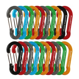 Boundless Voyage Carabiner with Storage Bag, Assorted Colors, Set of 20