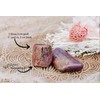 Lebensquelle Plus Ruby Drop Pendant, Drilled Tumbled Stone Pendant with