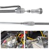 XSPANDER Stainless Braided Oil Pan Dipstick Passenger Side Fit for