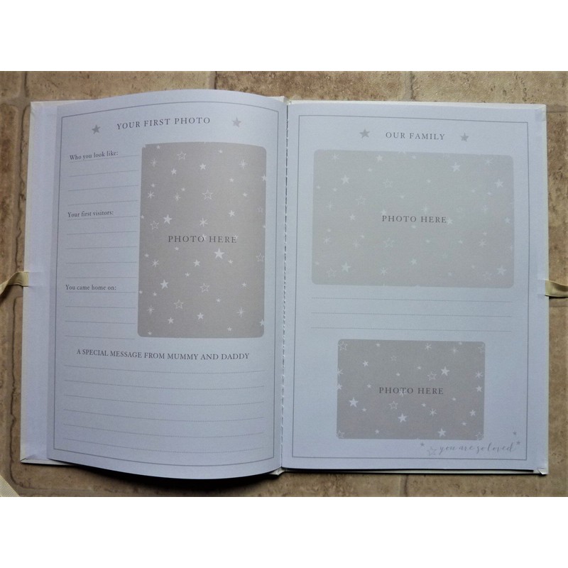 Bambino Little Star Baby Record Book A4-CG1526, Paper/Card - Foiled,