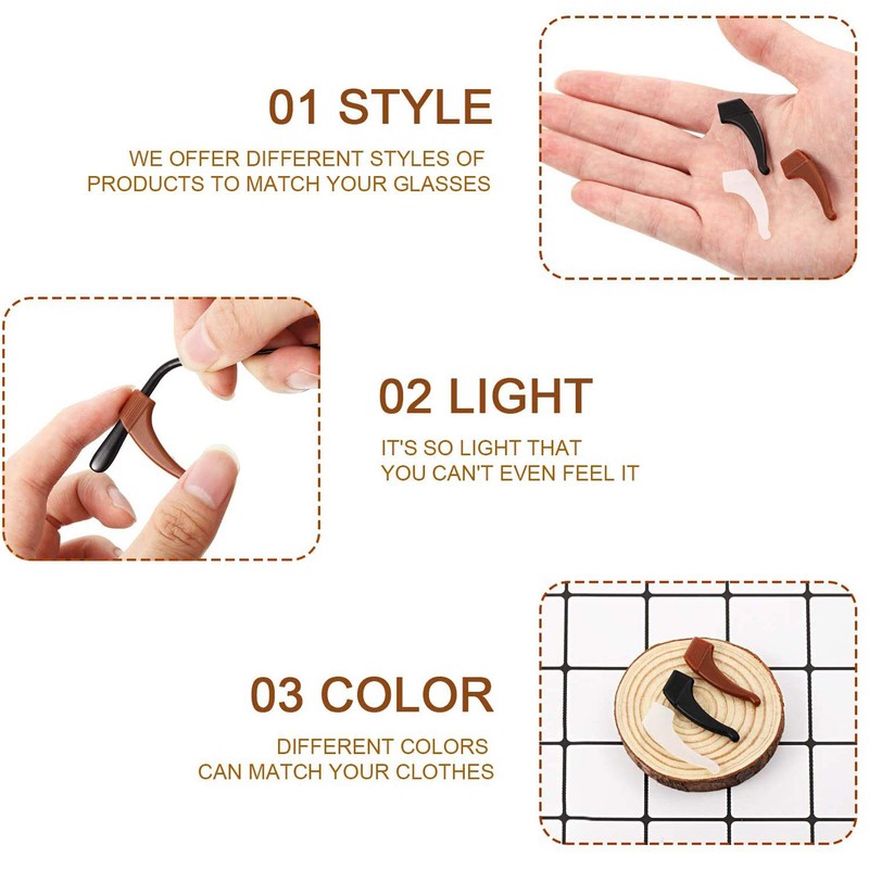 MOLDERP 12 pairs Kids and Adults Sport Eyewear Retainer Hook