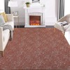 GarveeHome 9x12 Area Rug Modern Solid Jacquard Machine Washable Area