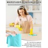 Microfibre Cleaning Cloths, Pack of 50 per Roll, Tear-Off Cleaning