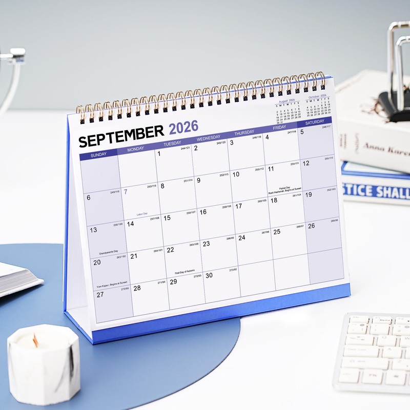 2026 Desk Calendar - Jan. 2026 - Dec. 2026, 12