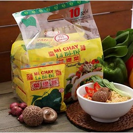 Binh Tay Mi Chay La Bo De Vegetarian Instant Noodles 2.5oz (Pack of 10)