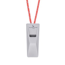 iBasingo 120dB Titanium Whistle Emergency Survival Safety Gear with Lanyard Loud for Outdoor Camping Hiking Coaches Training Sports Keychain Whistle Signaling Tool Ti9023O