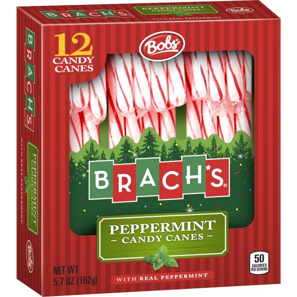 Brach's Red and White Peppermint Candy Canes, 12 ct