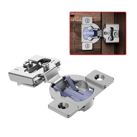 OWODI 40 Pack Soft Close Cabinet Hinges 1/2 inch Overlay Kitchen Cabinet Hinges 105 Degree 3-Way Adjustment Self Closing Cabinet Door Hinges Concealed for Face Frame Cabinets with Screws