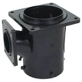 Valterra T1010 Flanged Valve Fitting - 3" San Tee Reducing, 3" Bayonet x 3" and 1-1/2" Rotating Flange
