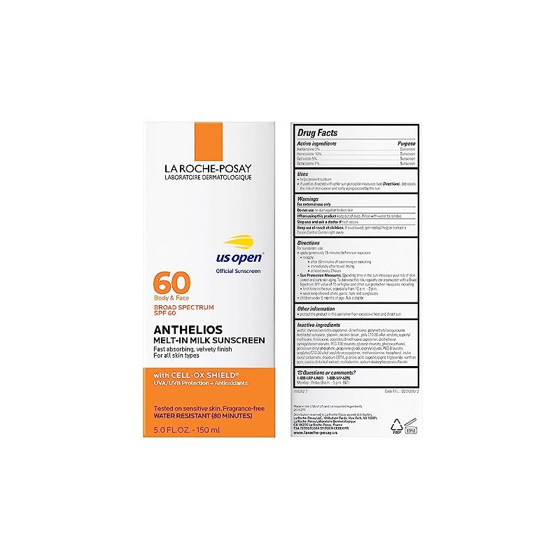 La Roche-Posay Anthelios Melt-In - Leche solar SPF 60, 5