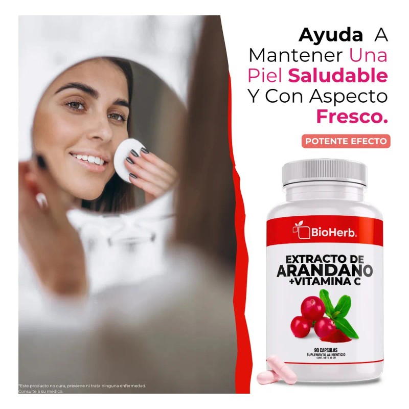 Bioherb Arándano Rojo Orgánico Vitamina Extracto 100 Puro Concentrado Cápsulas