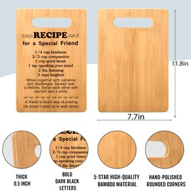 Gifts For Friends Woman Birthday Gifts Friendship Gifts For Women Friends Bestie Bff Thank You Gifts For Best Friend Her Recipe For A Special Friend Cutting Board Gift