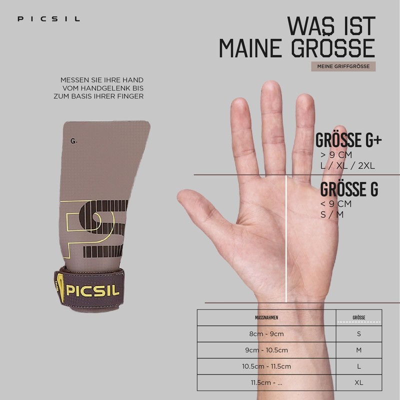PICSIL Falcon Gloves + Wristbands + Bag, Carbon Fibre Material,