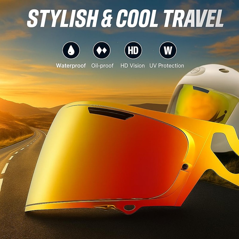 Regent-X Replacement Helmet Visor Compatible with RX7X VAS-V MAX Quantum-X