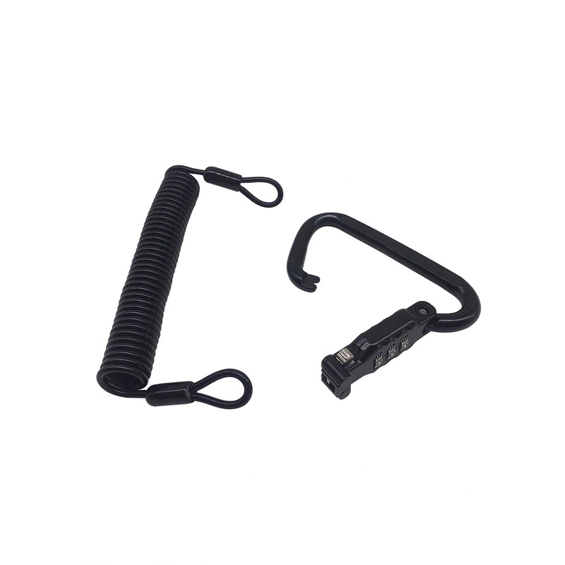 YJS Motorcycle Helmet Lock & Cable Heavy Duty Combination Lock