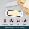 KITCHENDAO Airtight Butter Dish with Lid for Countertop and Refrigerator
