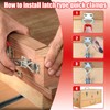 Toggle Latch Clamp 4001, 6 Pack Adjustable Toggle Clamp Latch,