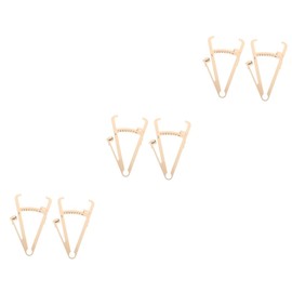 Healeved 6pcs Portable Fat Caliper Measurement Device Accurate Skinfold Tester for Percentage Easy to Use Lightweight for Men Women Fitness Tracking