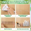 Briwooody 4 Pack Bathroom Wall Makeup Organizer Plastic Wall Mount