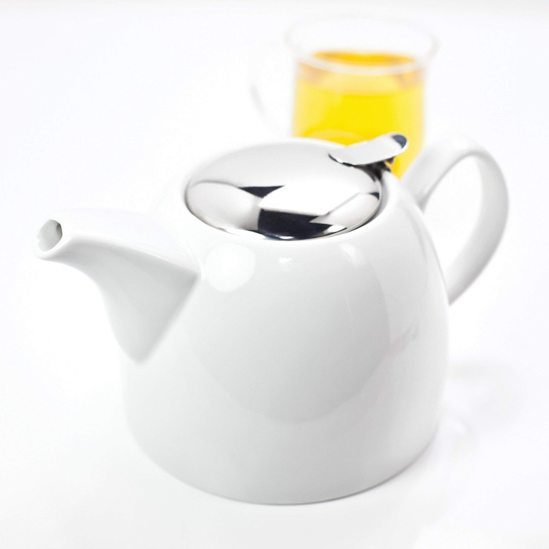 Judge Tea Leaf Teapot, 1.2L, White, 20 x 30 x