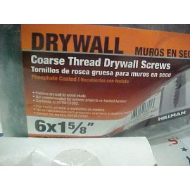 Hillman Qty 75 of  #6 X 1-5/8" Drywall Screws course  thread Ships free