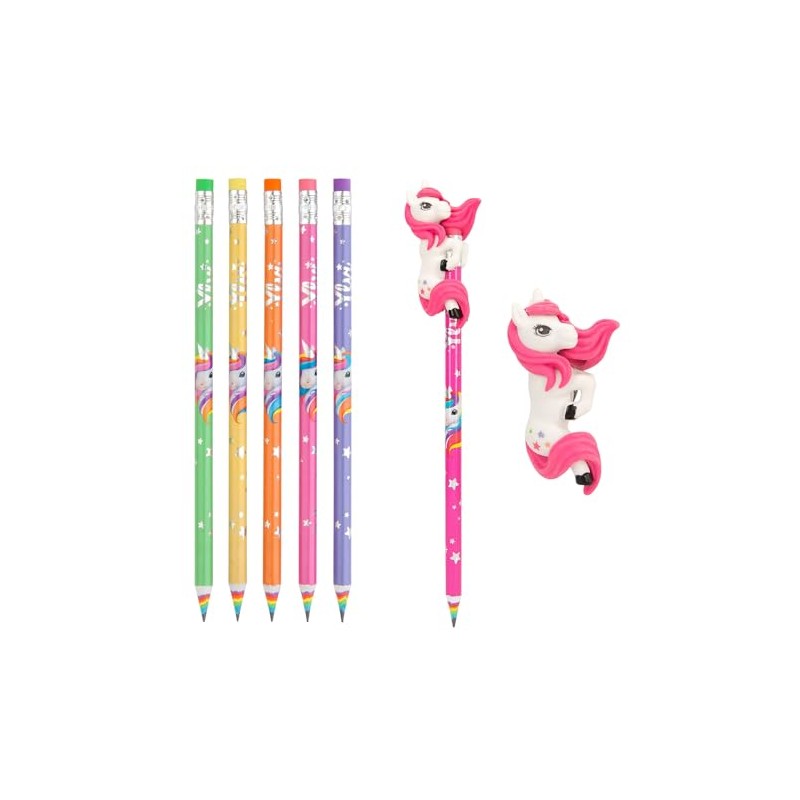 Depesche 12861 Ylvi Rainbow Pencil Set, 5 Pens in Different