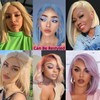 613 Blonde Bob Wig Human Hair 13x4 HD Transparent Lace