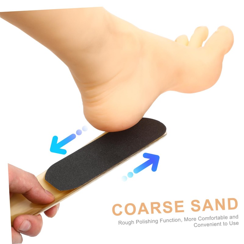 Ipetboom 2sets Foot File Callus Cuticle Remover Portable Sandpaper Exfoliator