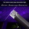 Black USB Blue-Light Star Projector Night Light,Portable Atmosphere Decorative Auto