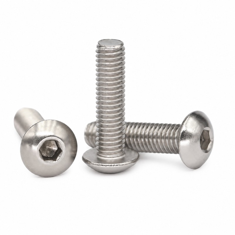 50pcs 316 Stainless Steel Button Head Allen Screws - ISO7380