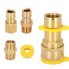 1/2" Propane Quick Connect Fittings,Natural Propane Hose Quick Disconnect Kit,100%