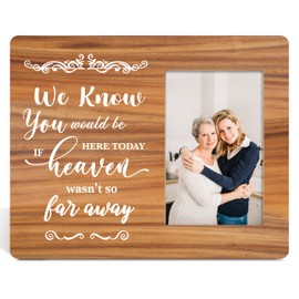 Memorial Picture Frame For Loved Ones, 'Heaven Wasn't So Far Away' -In Memory - Remembrance Frame - Perfect For Christmas Gifts