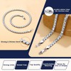Stainless Steel Solid Box Chain 4mm 6mm Wide 20 Inch