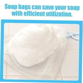 WOONEKY 2pcs Facial Soap Set Gentle Face Cleanser Exfoliating Net Pouches for Making