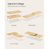 SONGMICS Cabinet Organizer Shelf, Set of 4 Kitchen Counter Shelves,
