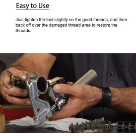 Unbranded 7402 Universal Outside Thread Chaser with 6 Dies 216884 Use for 1-1/4” to 5” O.D