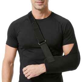 Arm Sling for Shoulder Injury, Adjustable Sling for Arm Support, Rotator Cuff Shoulder Support, Support for Elbow, Wrist & Forearm, Fits Left or Right Arm
