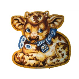 Unbranded Minnie the Cow Vintage Uncut Craft Fabric Cut Sew Panel Farm Animal Pillow Toy