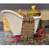 Natural Elements New! Natural Elements Christmas Sleigh Serving Bowl Holiday