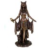 Veronese Egyptian Goddess Bastet 26 cm Egypt Pharaoh Bronzed Figure