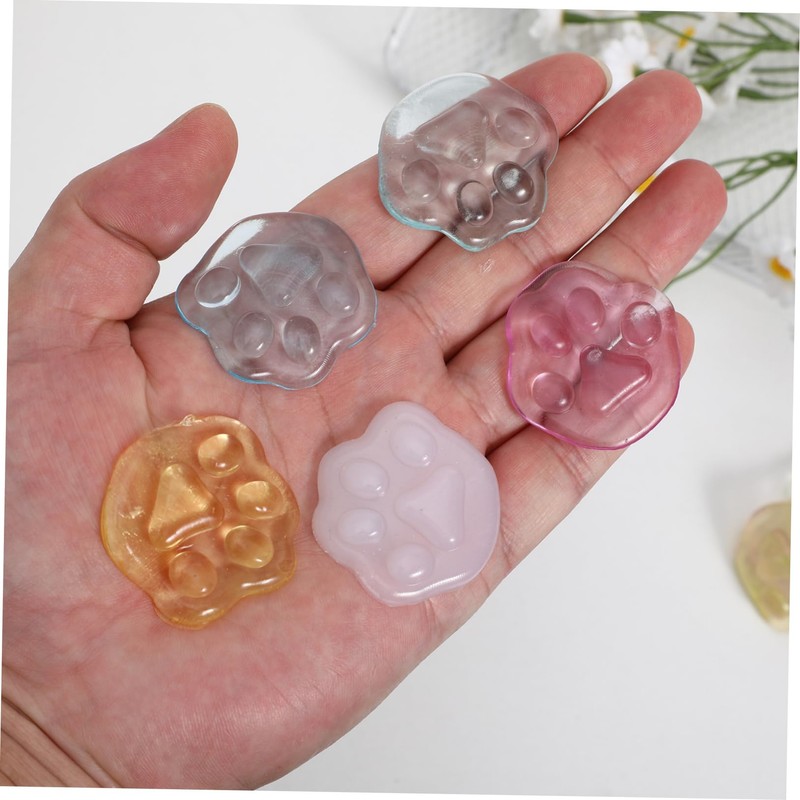 BESPORTBLE 50Pcs Squishy Paws Squeezable Mini Soft Sensory for Cute