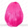 Peluca Lacia Corta Rosa Neón Disfraz Fantasía Fiesta Cosplay
