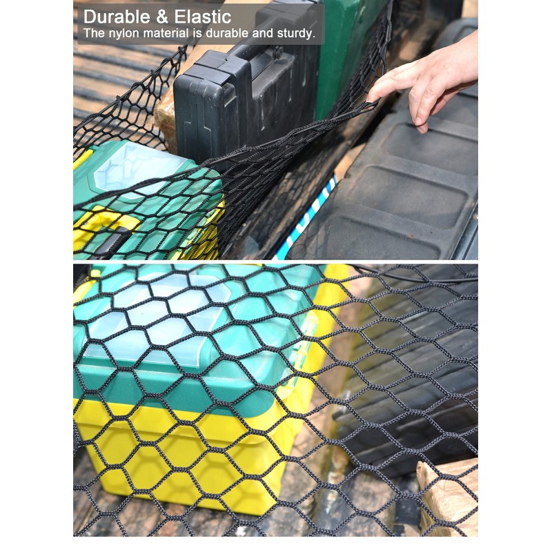 BAILALIBO Cargo Net for Pickup Truck Bed, Adjustable Accessories for
