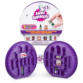 Mini Brands Series 3 Collector's Case by Zuru - Kids Toy, Includes Real Miniature Brands Collectibles, 5 Mystery Exclusive Minis and Collector's Case for Display and Storage