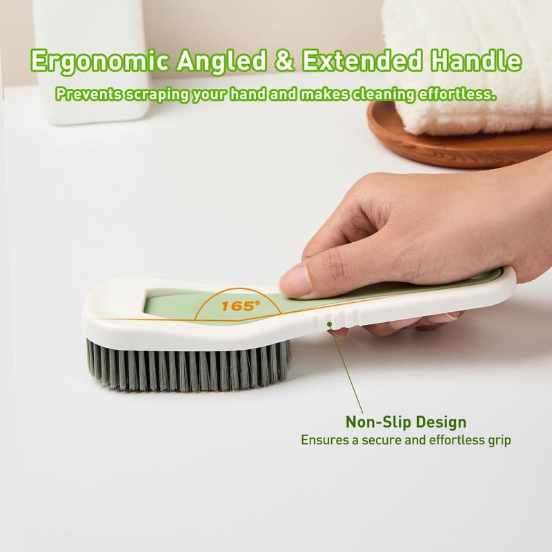 Heavy Duty Scrub Brush | Comfort Grip Cleaning Brushes for
